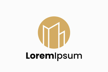 Real Estate Building Vector Logo Premium 