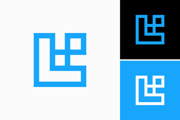 L Data Pixel Vector Logo Premium 