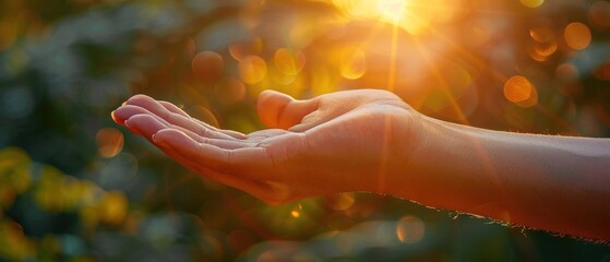 Healing touch: A hand reaching out, offering solace in times of need.