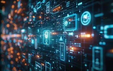 Dive into the digital realm a vibrant circuitry universe