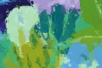 Oil paintings and various flower ponds, chrysanthemums, mountains, cacti, and ponds are beautiful