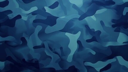 Dark blue camouflage pattern with abstract design on a textured background.