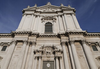 Cathedral of Brescia facade, Lombardy, Italy