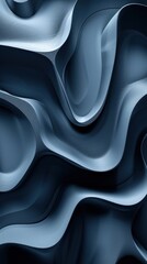 A blue background featuring abstract wavy shapes, creating a dynamic and modern visual effect