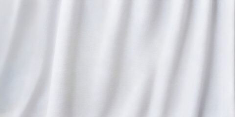 Fototapeta premium A white fabric with a pattern of a wave. The fabric is smooth and silky. The pattern is simple and elegant. The fabric is perfect for a wedding dress or a formal occasion
