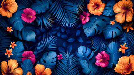 Blooms: Colorful flowers background
