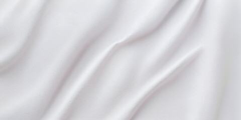 Obraz premium A white fabric with a pattern of a wave. The fabric is smooth and silky. The pattern is simple and elegant. The fabric is perfect for a wedding dress or a formal occasion