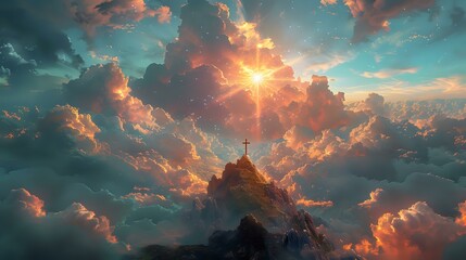 Awe-Inspiring Grandeur: A Visual Representation of Spiritual Journey