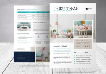 Product Data Specification Sheet Template 