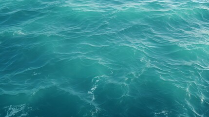 The bluegreen surface of the ocean