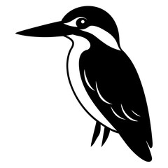 Majestic Kingfisher Silhouette: A Stunning Avian Impression