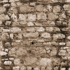 Abstract Gray Brick Wall Texture. Peeling brick Wall. Background or Backdrop. Grunge Wallpaper...