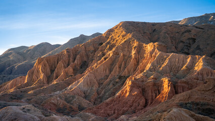 sandy canyon. red, orange sand