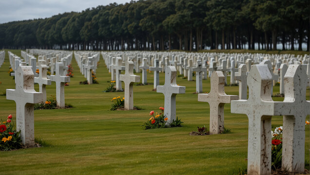 Luxembourg American Cemetery, Military cemetery in Luxembourg City, Luxembourg, Second World War American Military War Cemetery