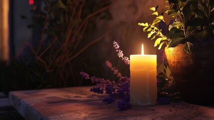  Memorial Day Candle of Remembrance - A Lit Candle Tribute