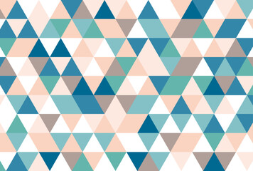 背景イラスト_三角形モザイク_カラフル