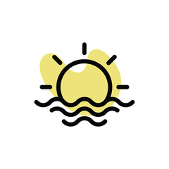 Sunrise vector icon