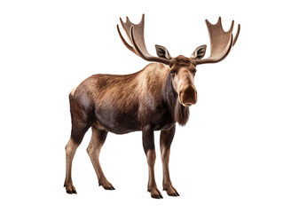 a moose with large antlers