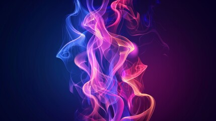 Modern colorful background with transparent smoke