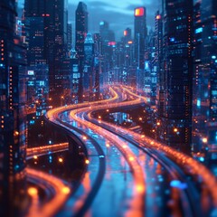 Fototapeta premium Futuristic Connectivity