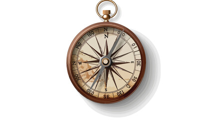 Modern compass on white background Vector style vector