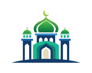 Modern mosque logo symbol 
