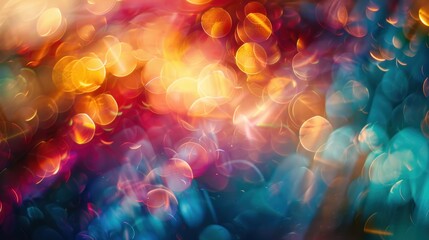 Abstract Blurred Light painting colorful