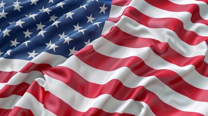 Waving Flag of United States - Flag of America