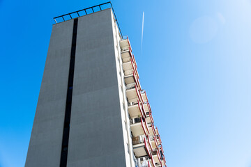 Hochhaus am Strand Barceloneta, Bercelona, Spanien