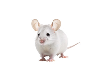 a white mouse with large ears
