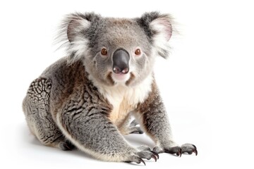 cute koala isolated on white  background