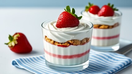  Deliciously layered dessert ready to be savored