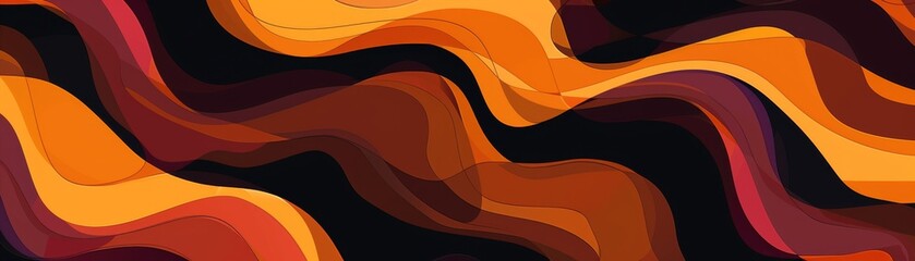Abstract blend of Sweet Corn and Toffee hues, utilizing negative space and rule of thirds for a contemplative, enigmatic desktop wallpaper.