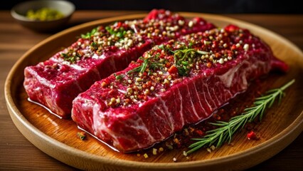 Obraz premium Savor the succulent flavors of a perfectly cooked steak