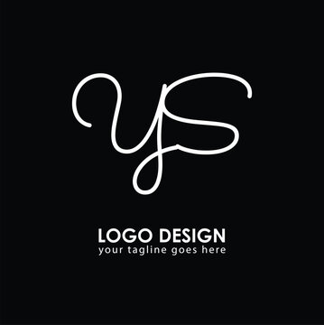 YS YS Logo Design, Creative Minimal Letter YS YS Monogram
