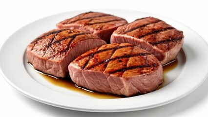  Deliciously grilled steaks ready to be savored