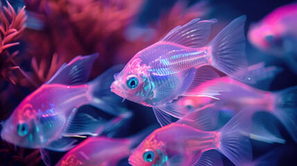 pink tetra neon fish