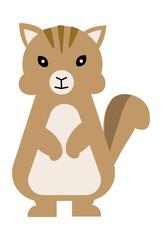 かわいいリスのイラスト