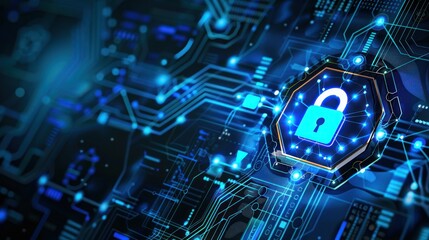 Fototapeta premium background digital security network
