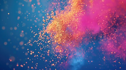 Vibrant close-up of colored powder, perfect for advertising campaigns