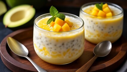  Deliciously refreshing mango and coconut dessert