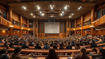 A large circular conference room and Generative AI