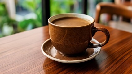 Obraz premium Warm cup of coffee perfect morning companion