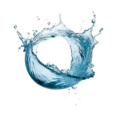 Water Splash isolated on transparent png background. Generative ai