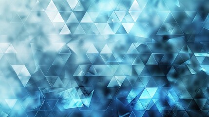 Abstract background technology with blue triangles