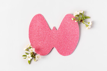 World Thyroid Day. Concept of thyroid disease and health. Pink Paper form of the thyroid gland on...
