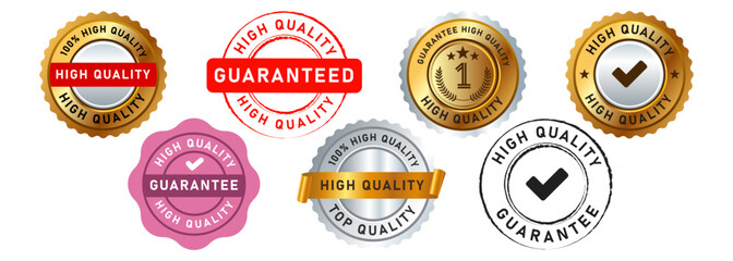 high quality circle stamp seal badge label sticker for guarantee commercial product sale