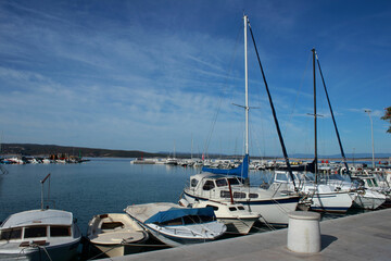 Fototapeta premium port of Crikvenica, Croatia