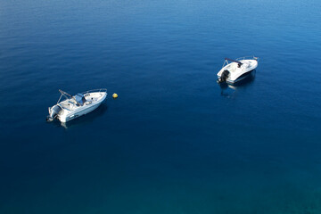 boats on the blue sea, Crikvenica, Croatia