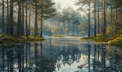 lake in the forest